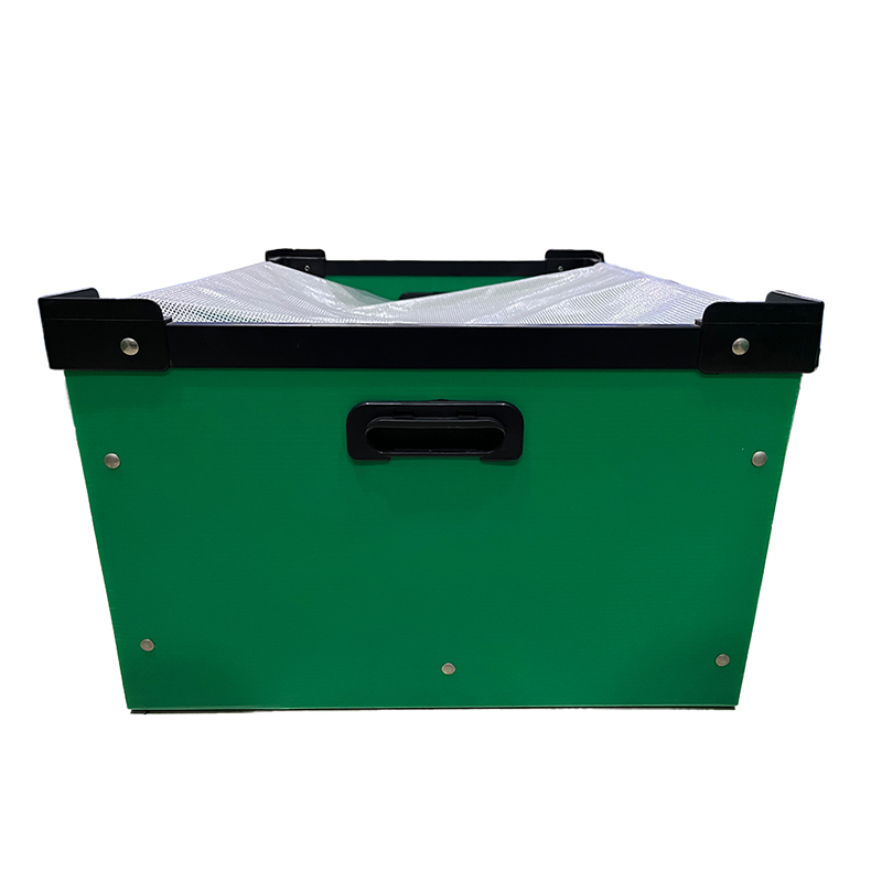 Vlnitá plastová nestability tote Box s vystuženým okrajom