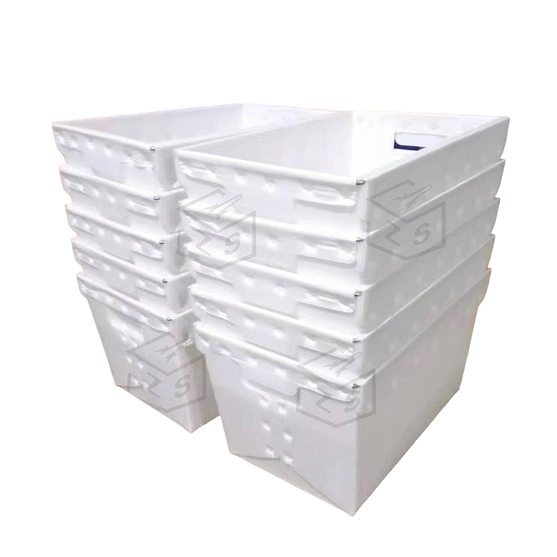Recyklovateľná vlnitá plastová poštová nádoba
