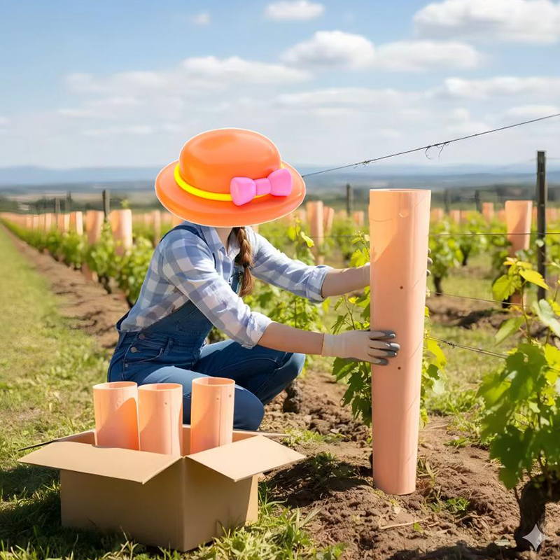 UV stabilizované vlnité plastové chrániče stromov